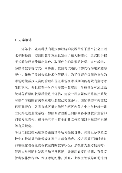 X校园闭路电视监控系统专题方案.docx