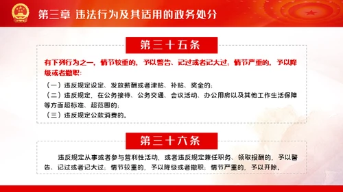 公职人员处分法通用PPT模板