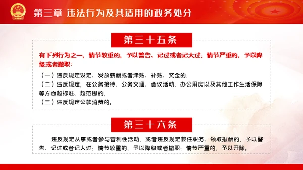 公职人员处分法通用PPT模板