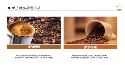 西餐厅休闲下午茶咖啡厅咖啡介绍PPT模板
