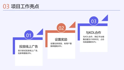 扁平风蓝色年终总结PPT