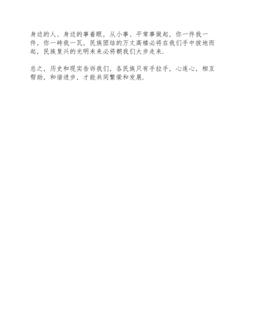 民族团结从我做起发声亮剑.docx