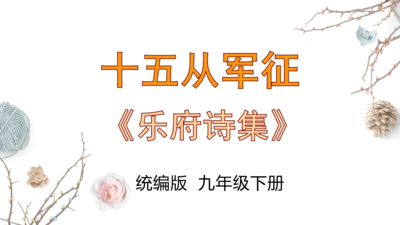 第24课《十五从军征》精品实用高效课件(共18张PPT)