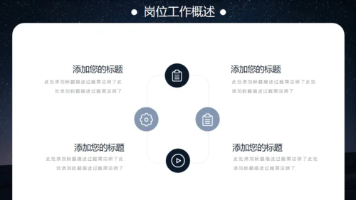 沙漠夜晚的星空通用PPT模板