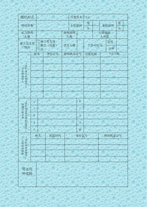 (绩效管理)律师事务所年度考核表