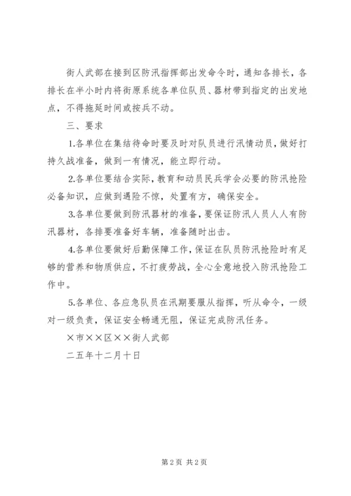 街道民兵应急分队防汛抢险实施方案 (2).docx