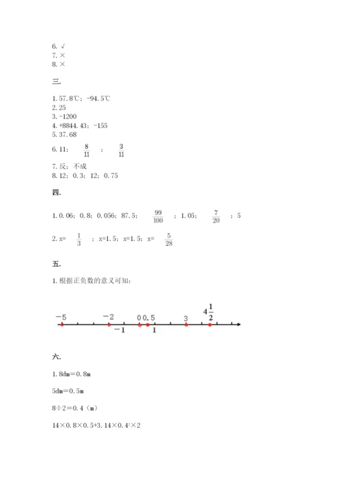 北京版数学小升初模拟试卷及完整答案（典优）.docx