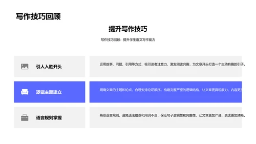 高中写作技巧提升