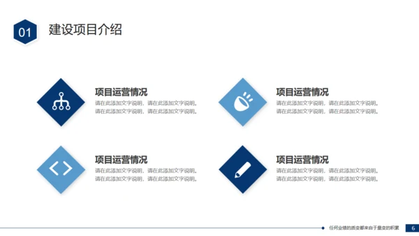 项目建设总结汇报通用PPT模板