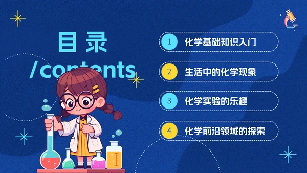 有趣的化学课化学实验课件通用PPT模板