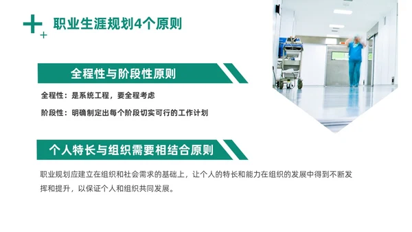 绿色商务风实拍医务工作者培训PPT职业规划