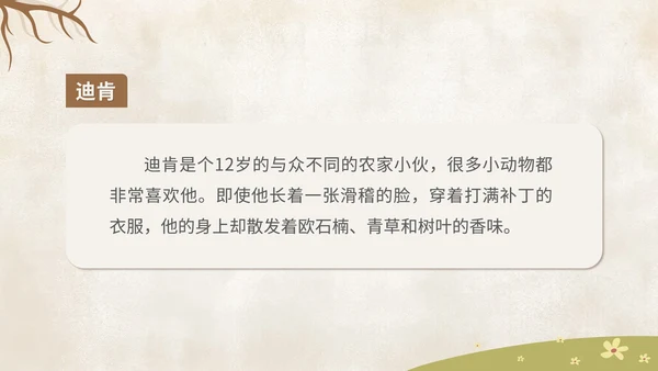 卡通《秘密花园》读书分享汇报PPT模板