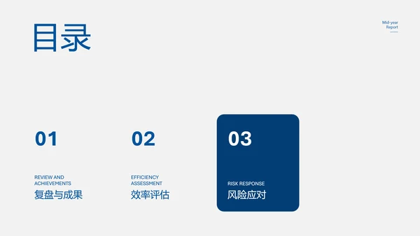 蓝色医疗职业风年中述职PPT模板