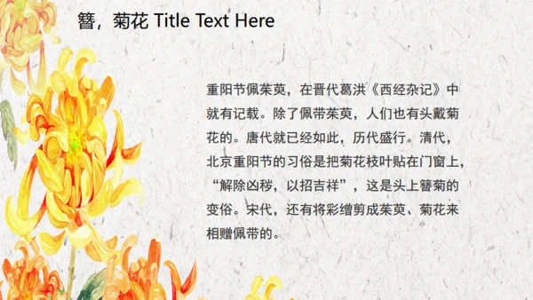 九九重阳关爱老人通用PPT模板