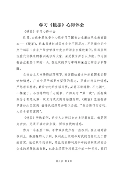 学习《镜鉴》心得体会 (10).docx