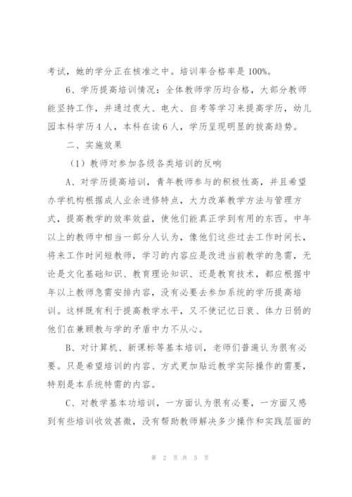 教师培训自查报告.docx