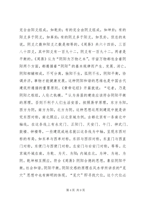 学习《建筑易学与人居环境》心得体会.docx