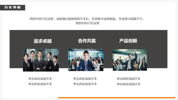 商管企业团队介绍通用PPT模板