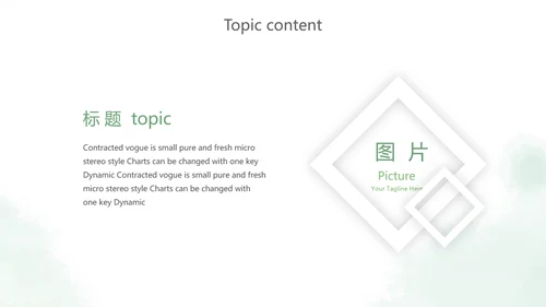 绿色小清新述职报告PPT动态模板