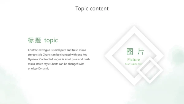 绿色小清新述职报告PPT动态模板