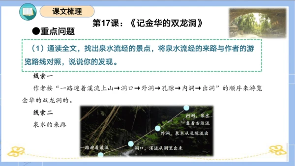 统编版四年级语文下册单元复习第五单元（复习课件）