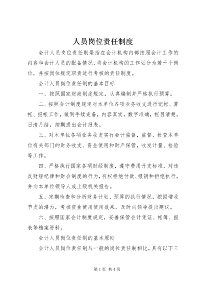 人员岗位责任制度精编.docx