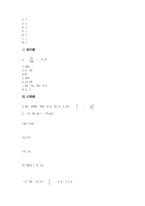 小升初数学期末测试卷【考点梳理】.docx