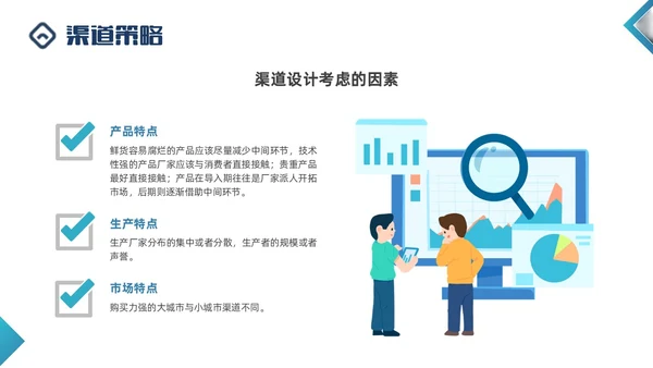 蓝色商务形状闭环营销PPT课件