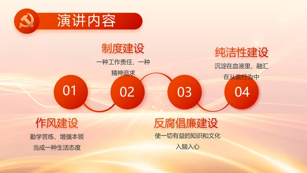 红色党建党支部党员主题党日微党课PPT