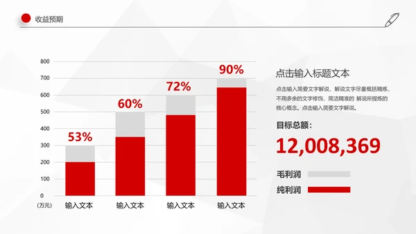 红色简约2019年工作总结计划述职报告PPT