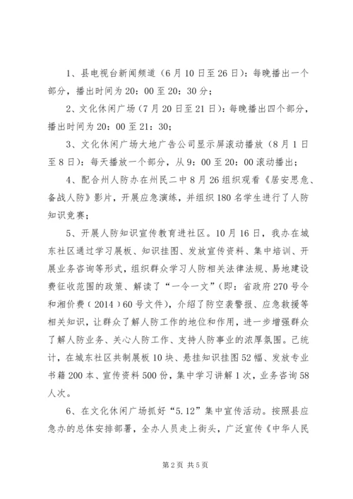 人防宣传教育年终工作总结.docx
