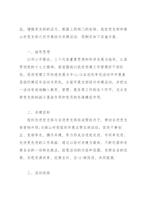 党支部结对共建实施方案.docx