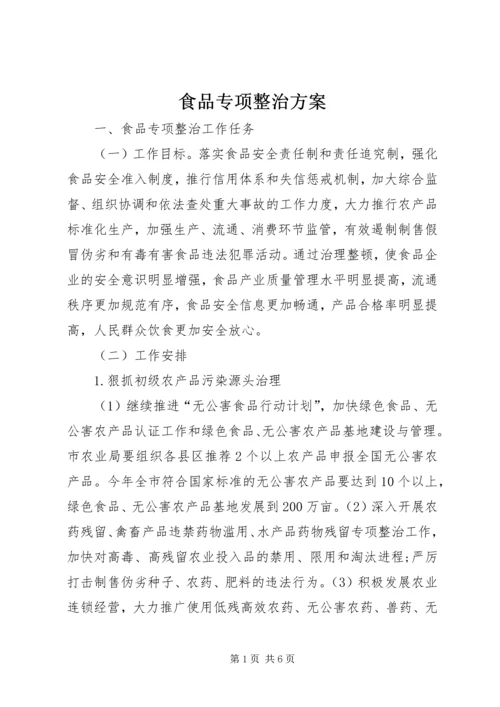 食品专项整治方案 (2).docx