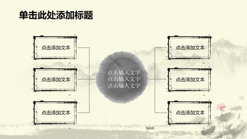 水墨中国风中医足疗ppt动态模板