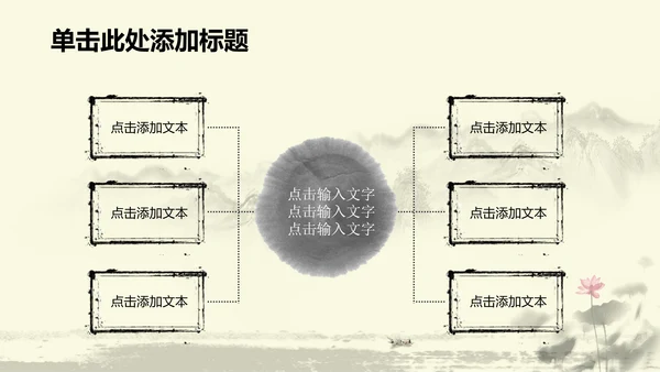 水墨中国风中医足疗ppt动态模板
