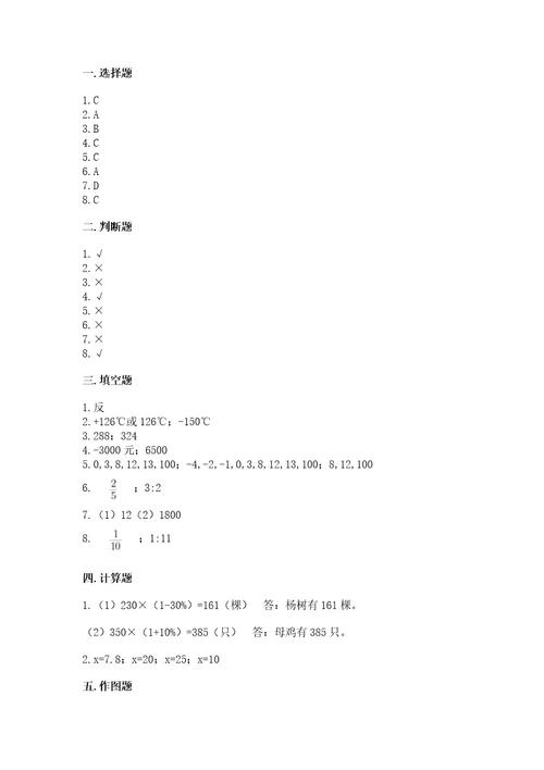 西师大版六年级下册数学期末考试试卷附精品答案