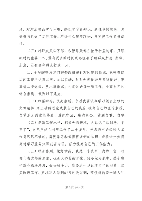 村党支部书记个人对照检查材料 (12).docx