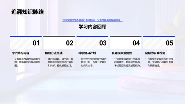 期末考试准备策略PPT模板
