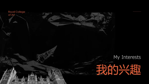 黑色简约风交换生自我介绍PPT模板