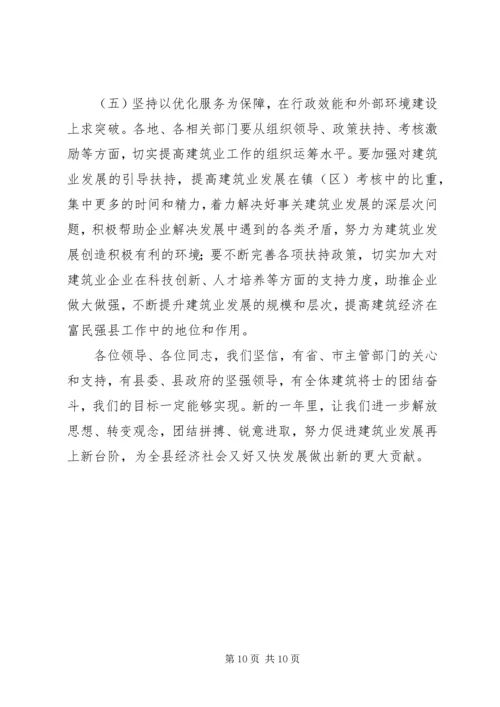 县长在建筑业发展会发言.docx