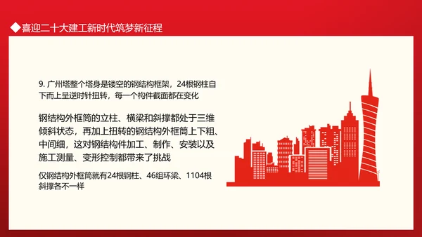 建工新时代筑梦新征程通用PPT党课模板