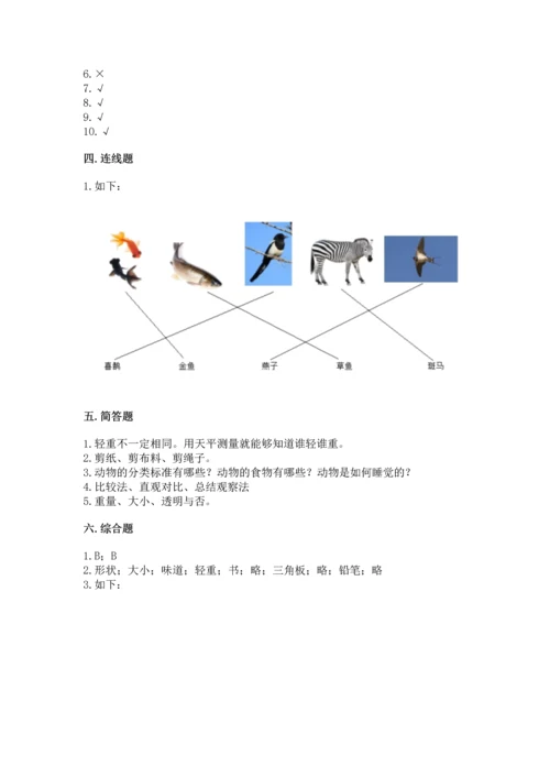 教科版一年级下册科学期末测试卷（基础题）.docx