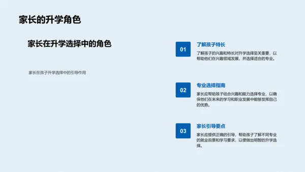 升学专业选择报告PPT模板