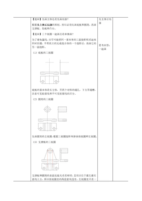 叠加型组合体视图的画法教学设计