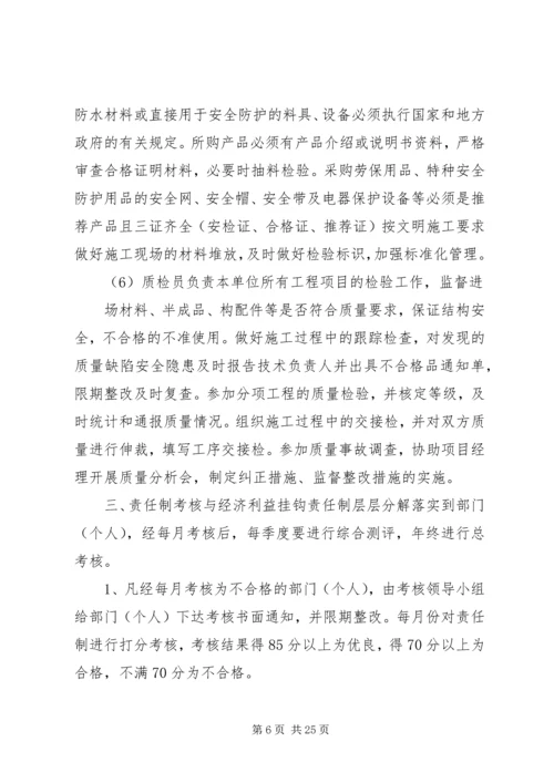 公司安全生产责任制考核办法.docx