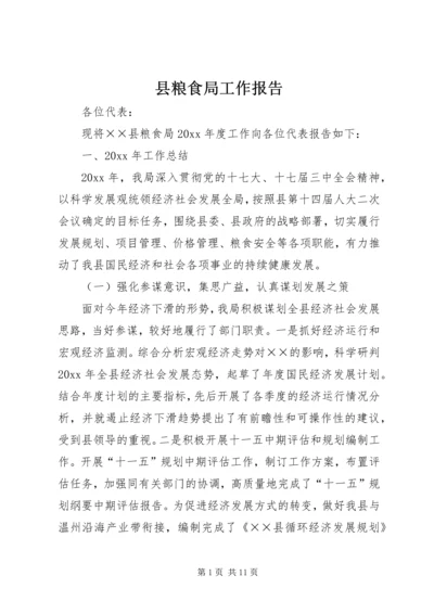 县粮食局工作报告 (6).docx