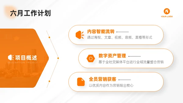 简约大气电商运营部月度工作汇报通用PPT模板