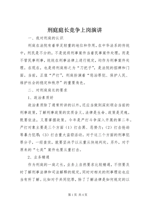 刑庭庭长竞争上岗演讲.docx