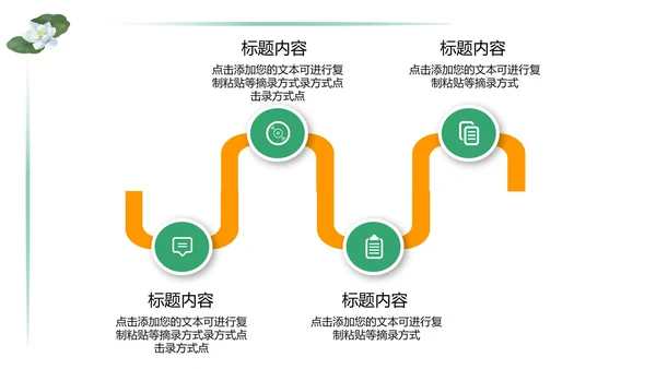 绿色简约中小学生教育日PPT模板