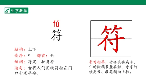 9 古诗三首 生字动画课件